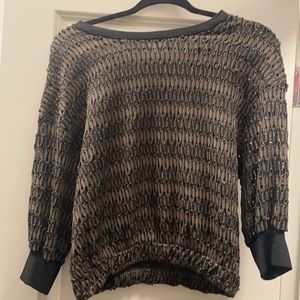 Gorgeous woven stretch Zara elastic waist top